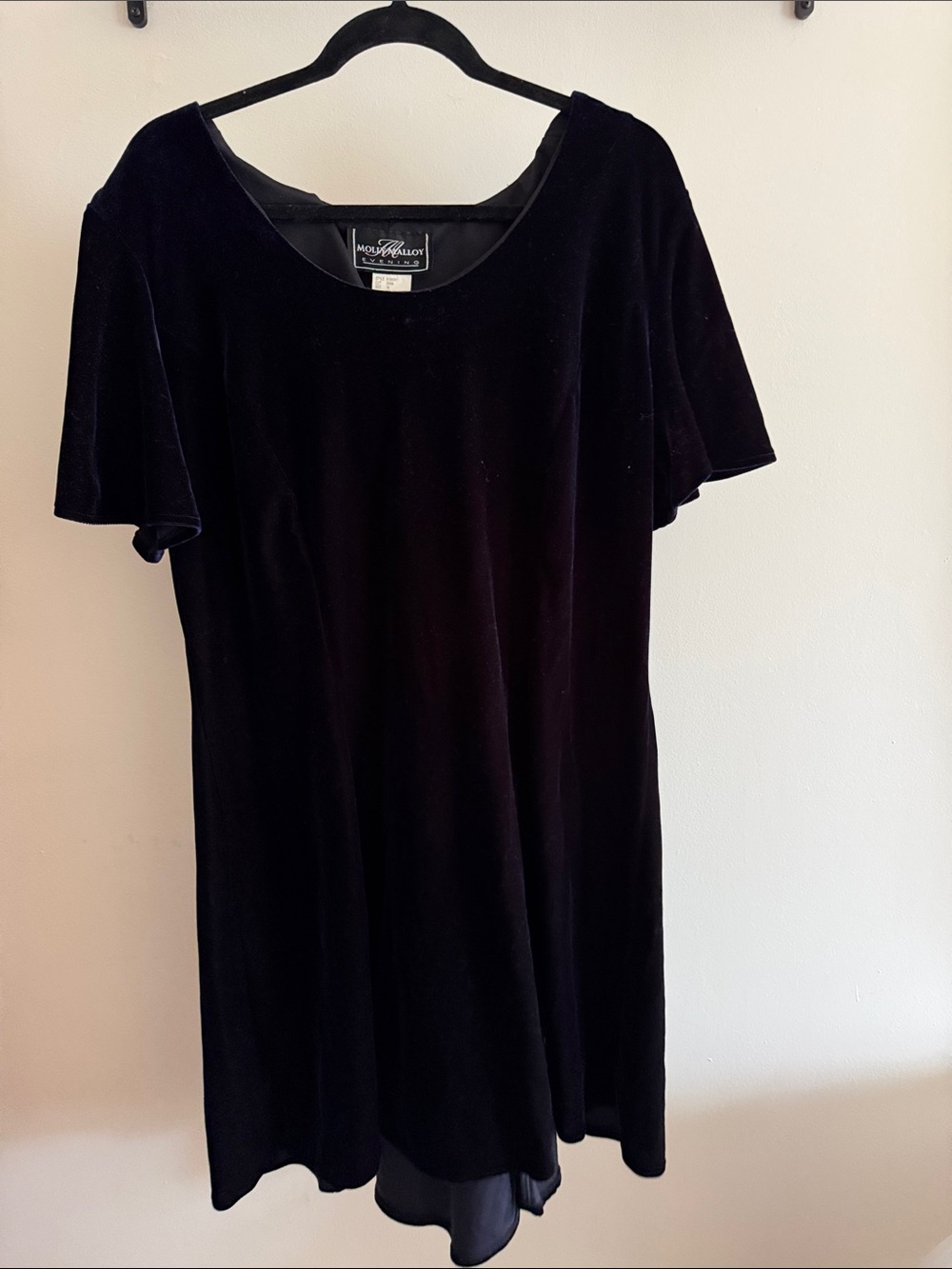 Mossimo Supply Co. Dark Blue Velvet Mini Dress